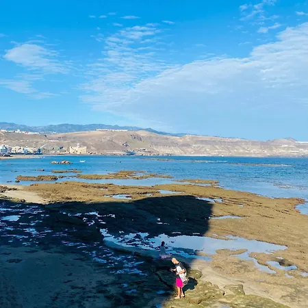 Apartamento Coral Canteras Playa - Frente Al Mar - Ideal Parejas, Familias O Trabajo *