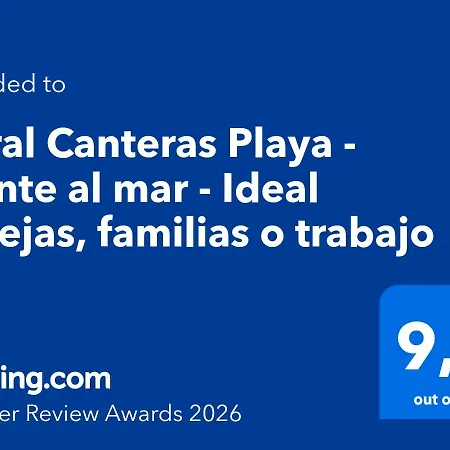Coral Canteras Playa - Frente Al Mar - Ideal Parejas, Familias O Trabajo